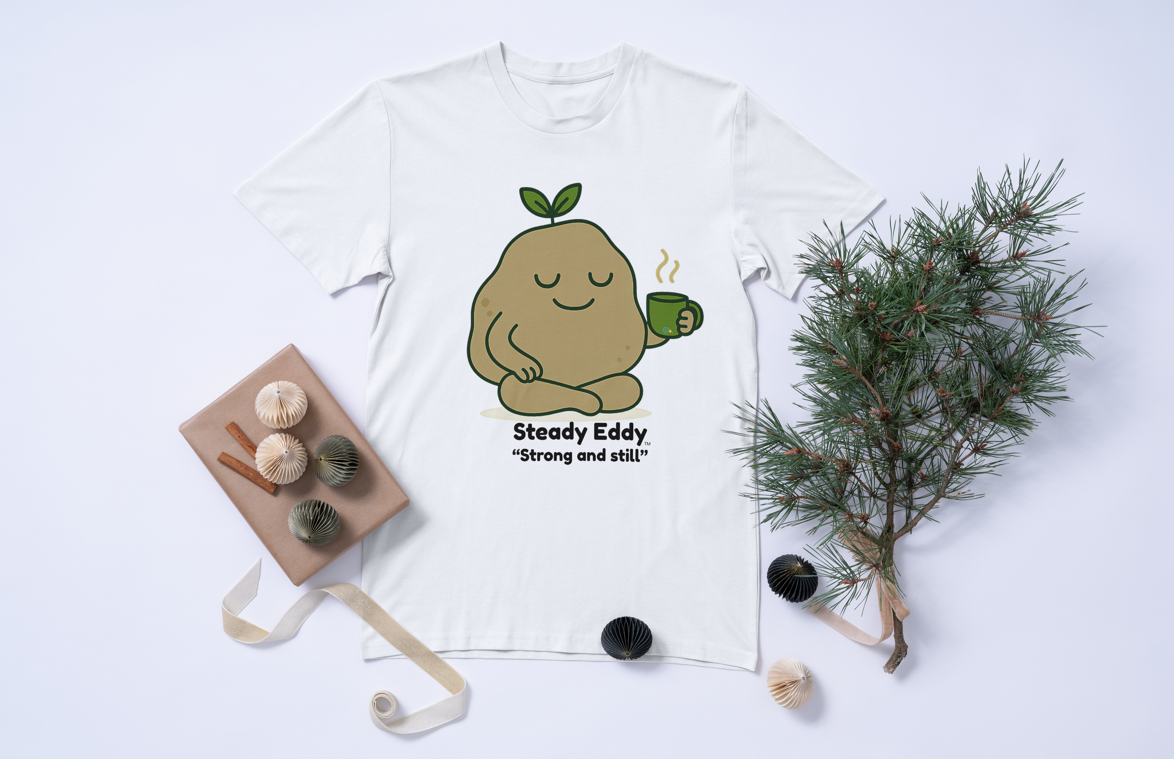 Steady Eddy Tee — Calm & Grounded Edition