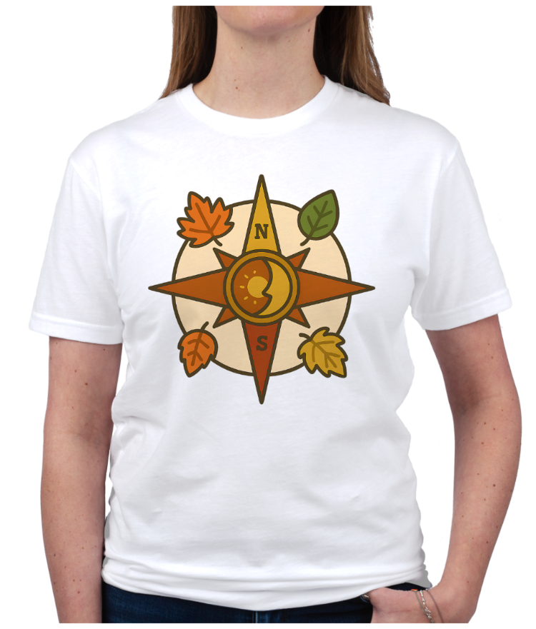 Fall Equinox Tee — Compass Design