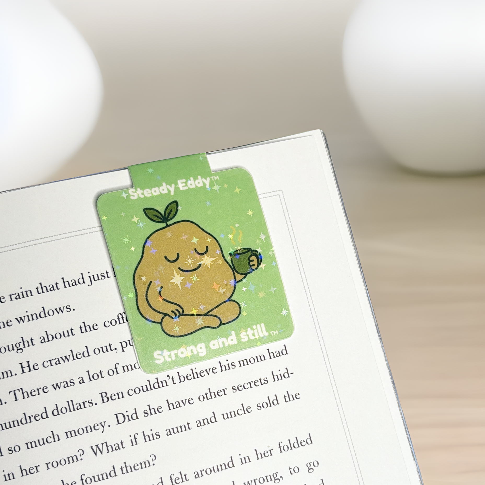 Steady Eddy Grounded Magnetic Bookmark