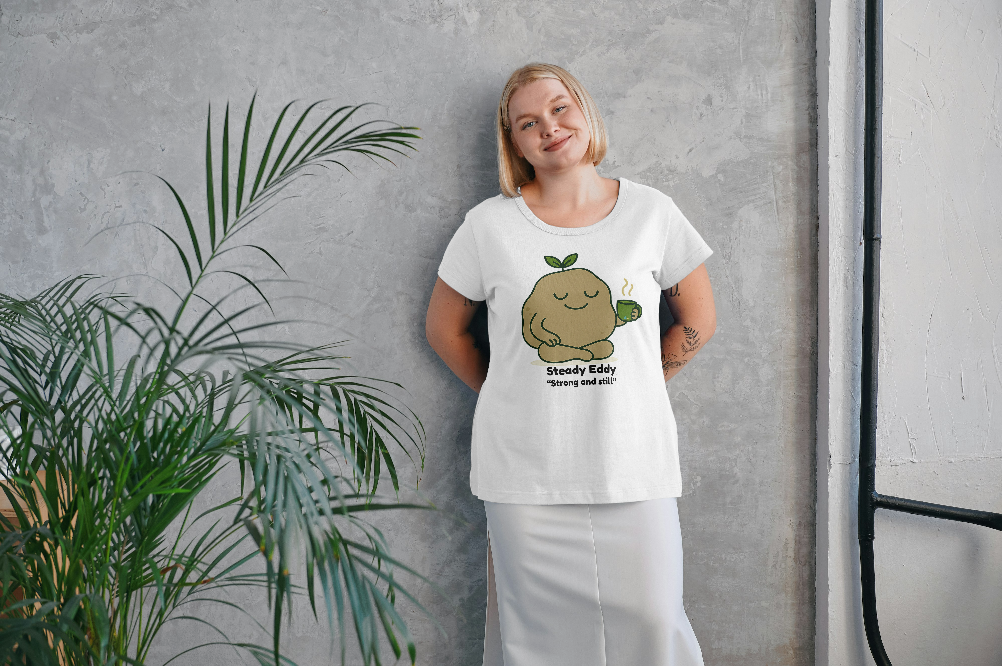 Steady Eddy Tee — Calm & Grounded Edition